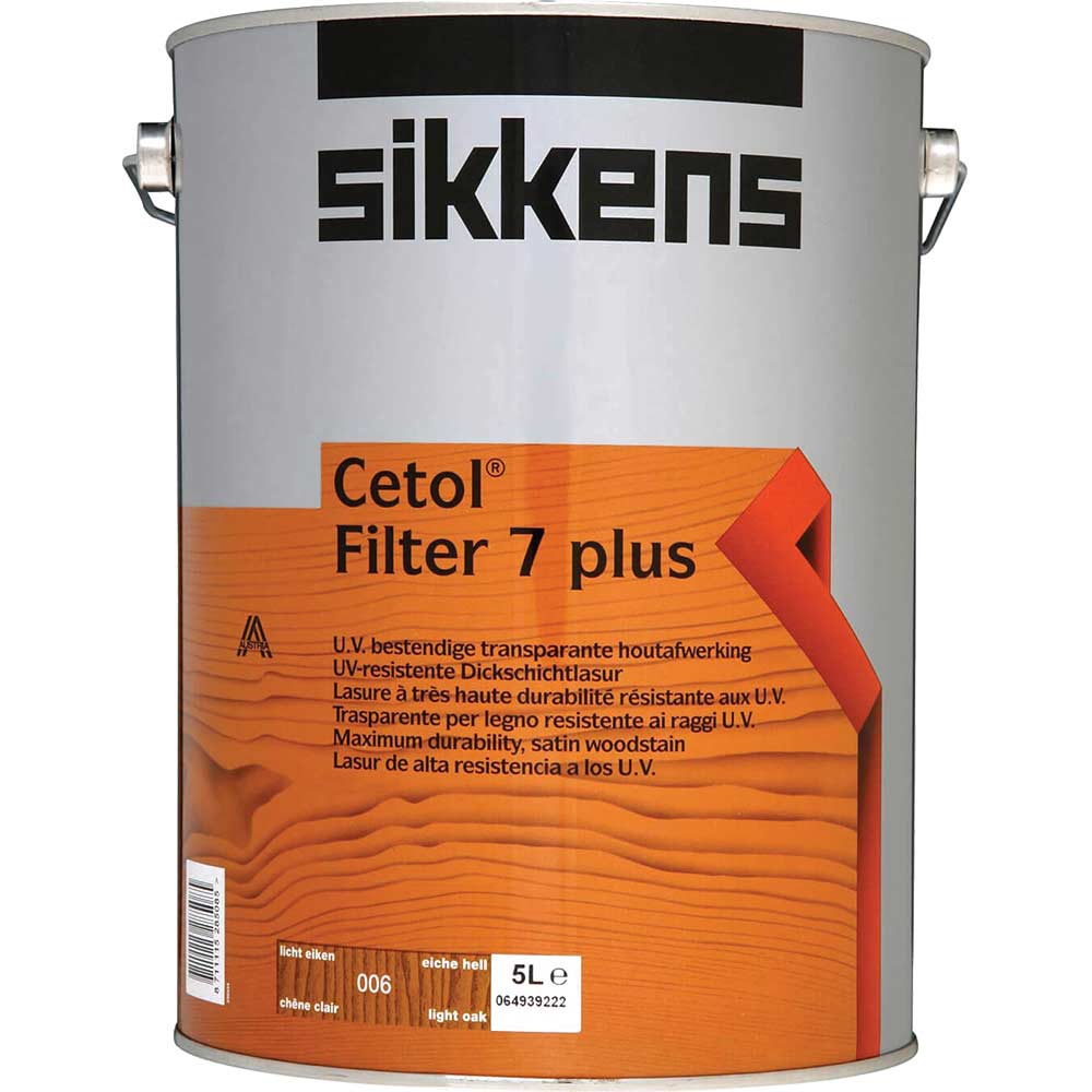 Sikkens Cetol Filter 7 Plus Translucent Woodstain Light Oak 5 Litre