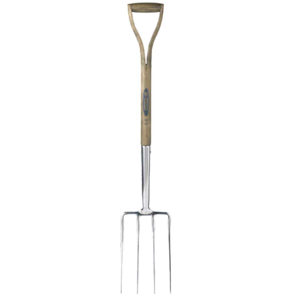 Spear and Jackson Traditional Stainless Steel Digging Fork with 712mm Wooden Handle