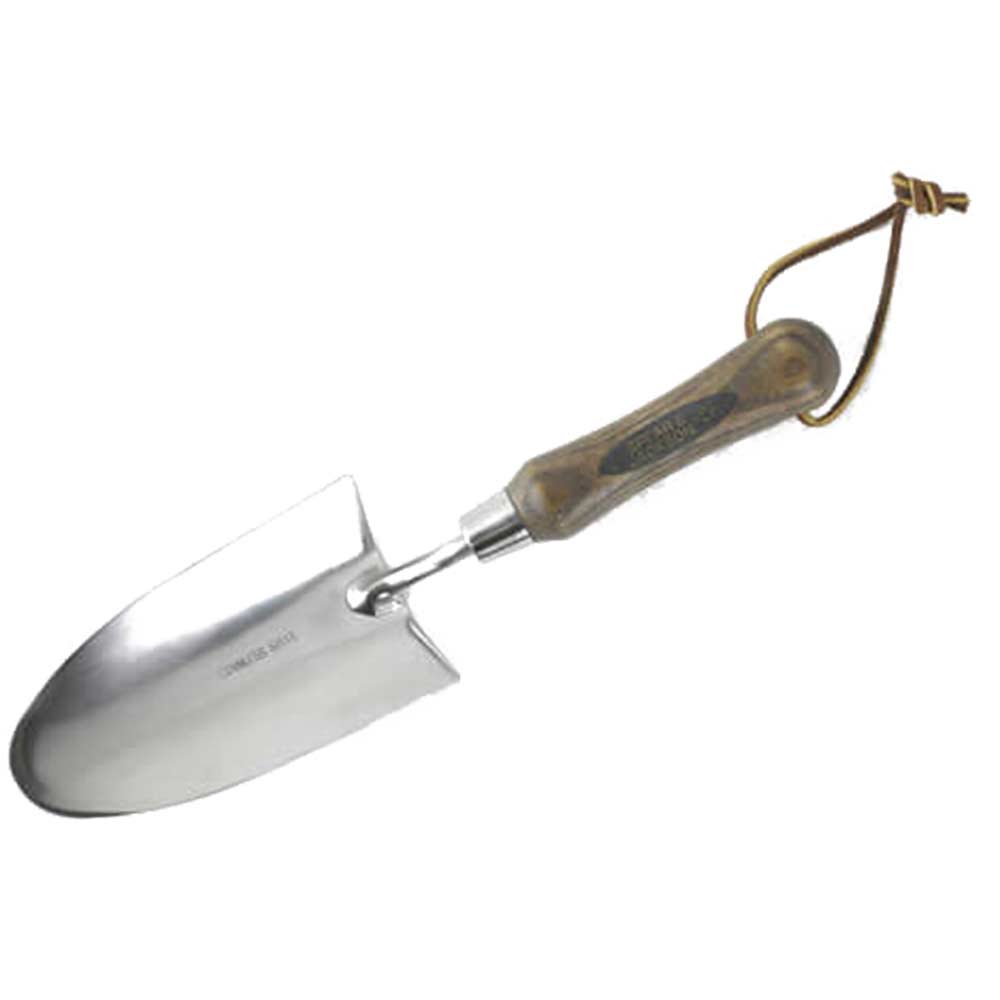 Spear and Jackson Traditional Stainless Steel Tanged Hand Trowel with 127mm Wooden Handle