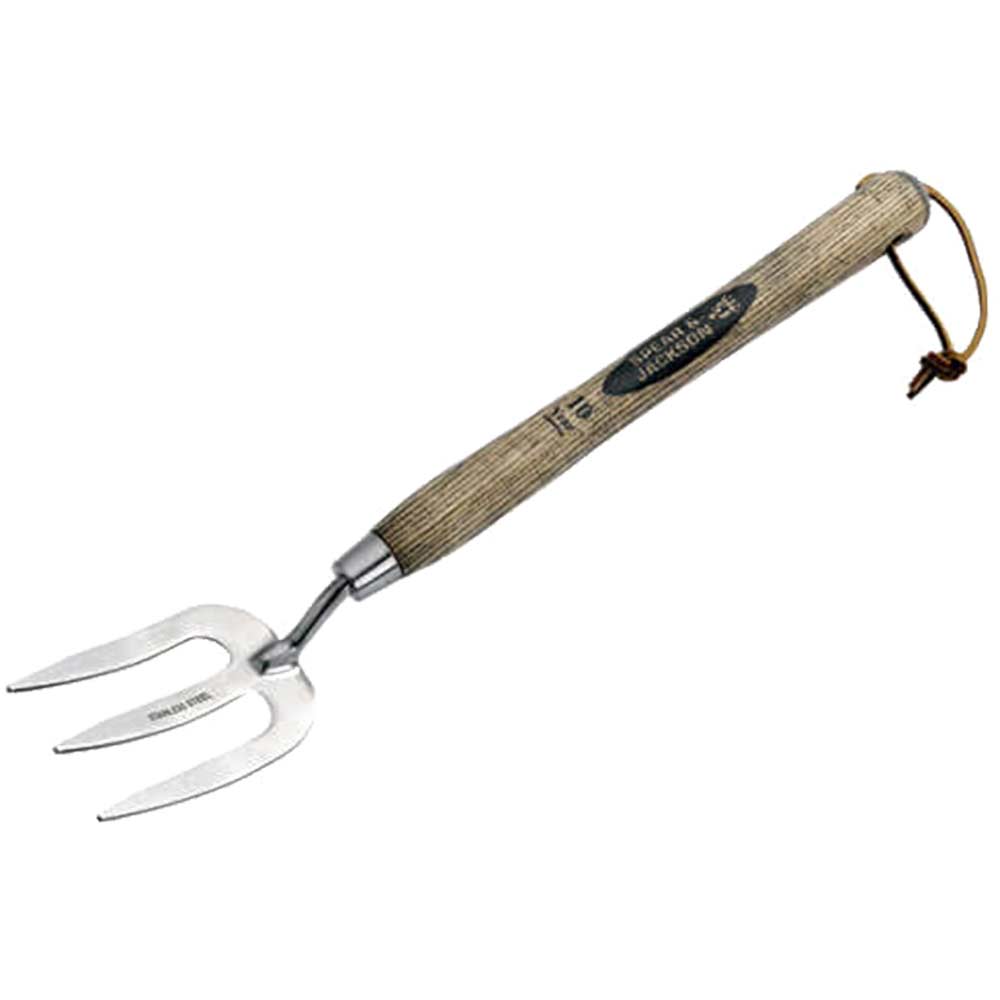 Spear and Jackson Traditional Stainless Steel Hand Weedfork with 305mm Wooden Handle