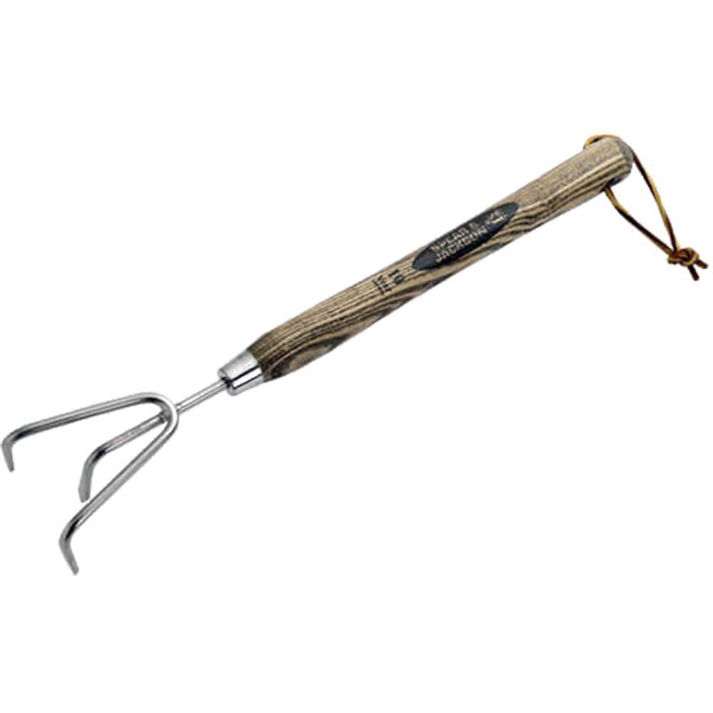 Spear and Jackson Traditional Stainless Steel 3 Prong Hand Cultivator with 305mm Wooden Handle