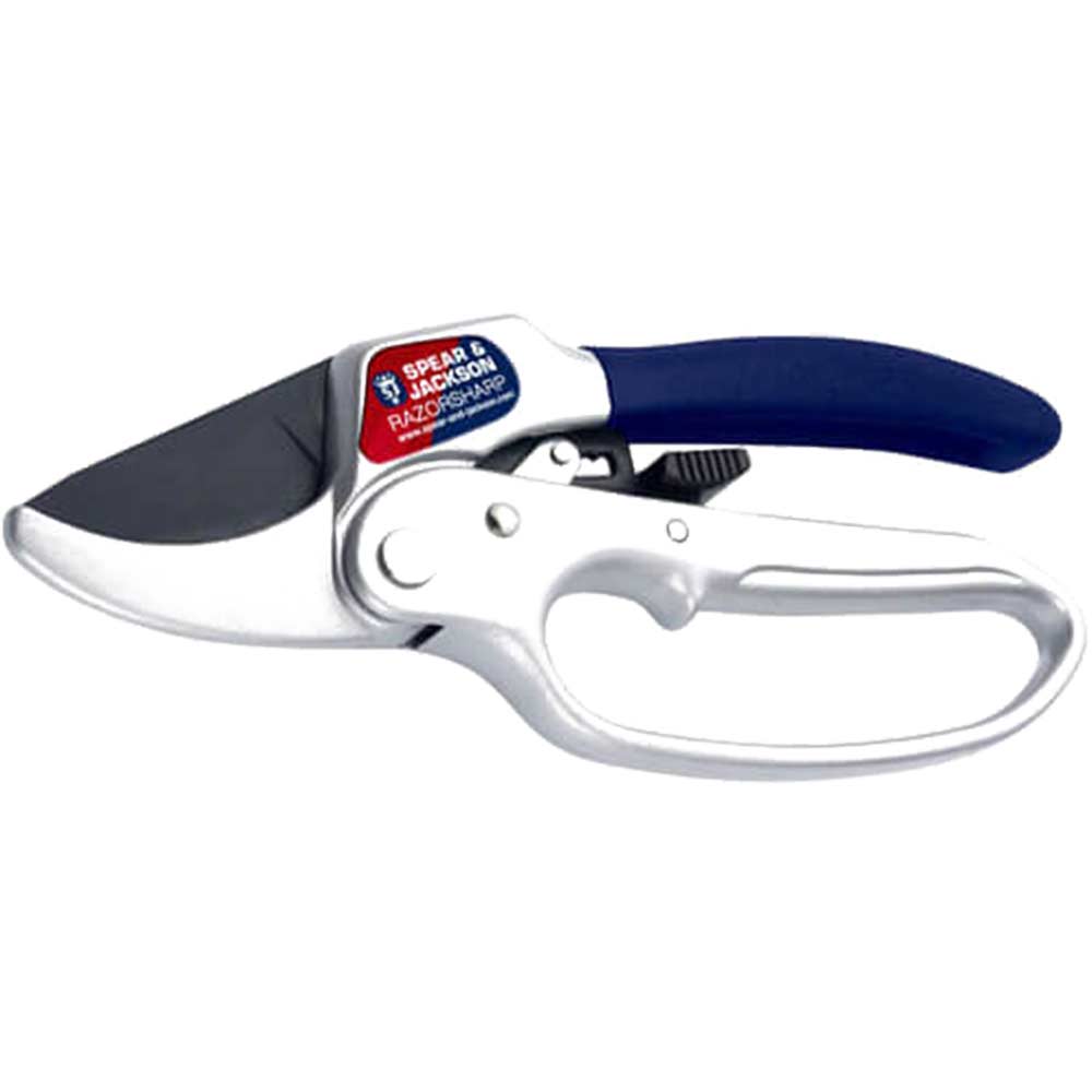 Spear and Jackson Razorsharp Advance Ratchet Action Anvil Secateurs Max Cut 20mm
