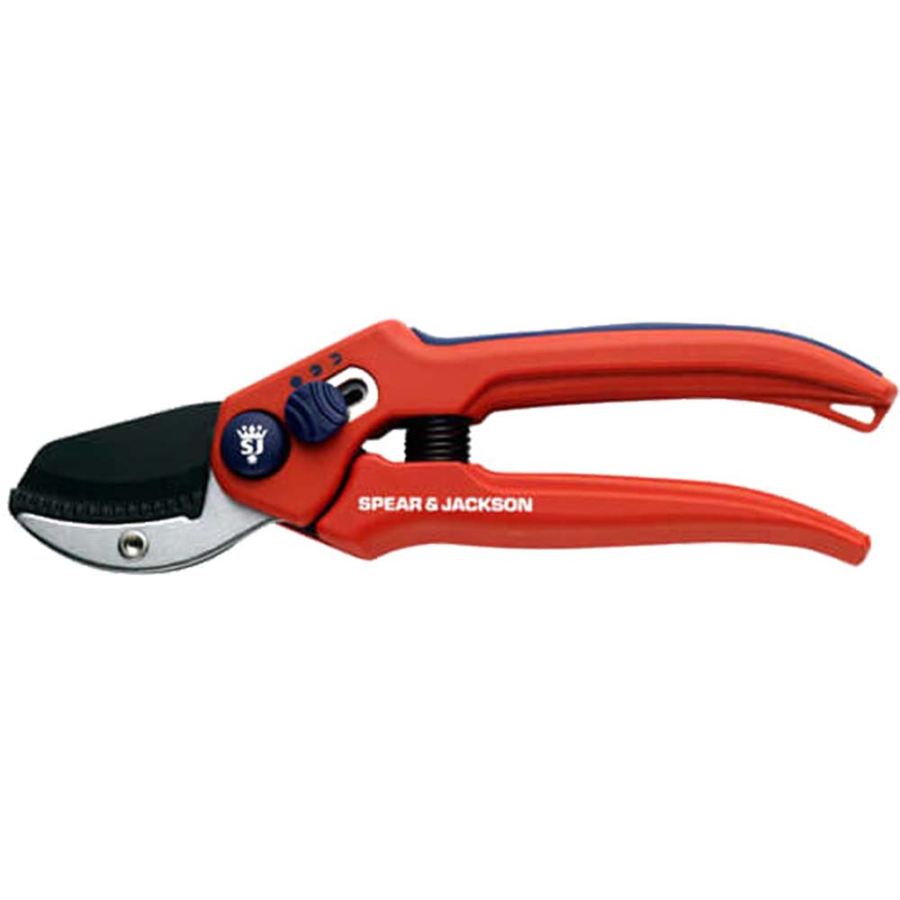 Spear and Jackson Razorsharp Advantage Adjustable Width Anvil Secateurs Max Cut 15mm