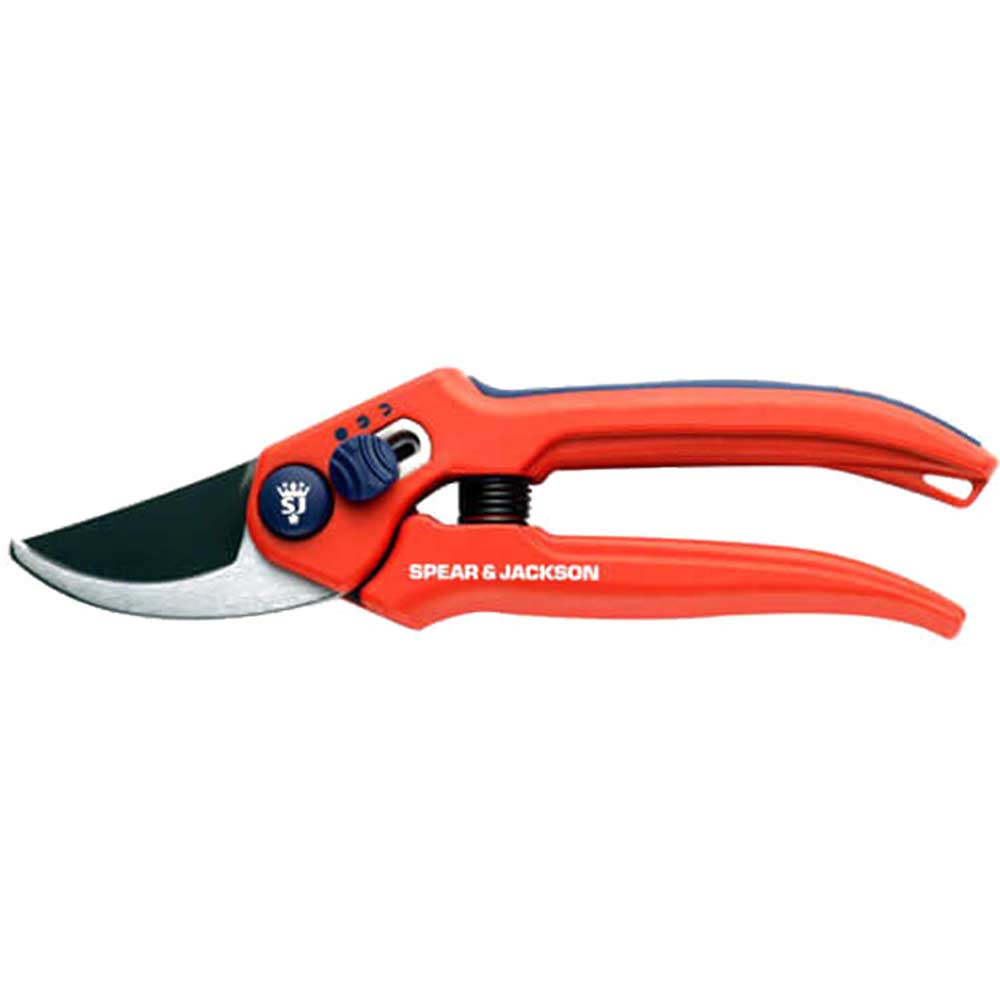 Spear and Jackson Razorsharp Advantage Adjustable Width Bypass Secateurs Max Cut 15mm