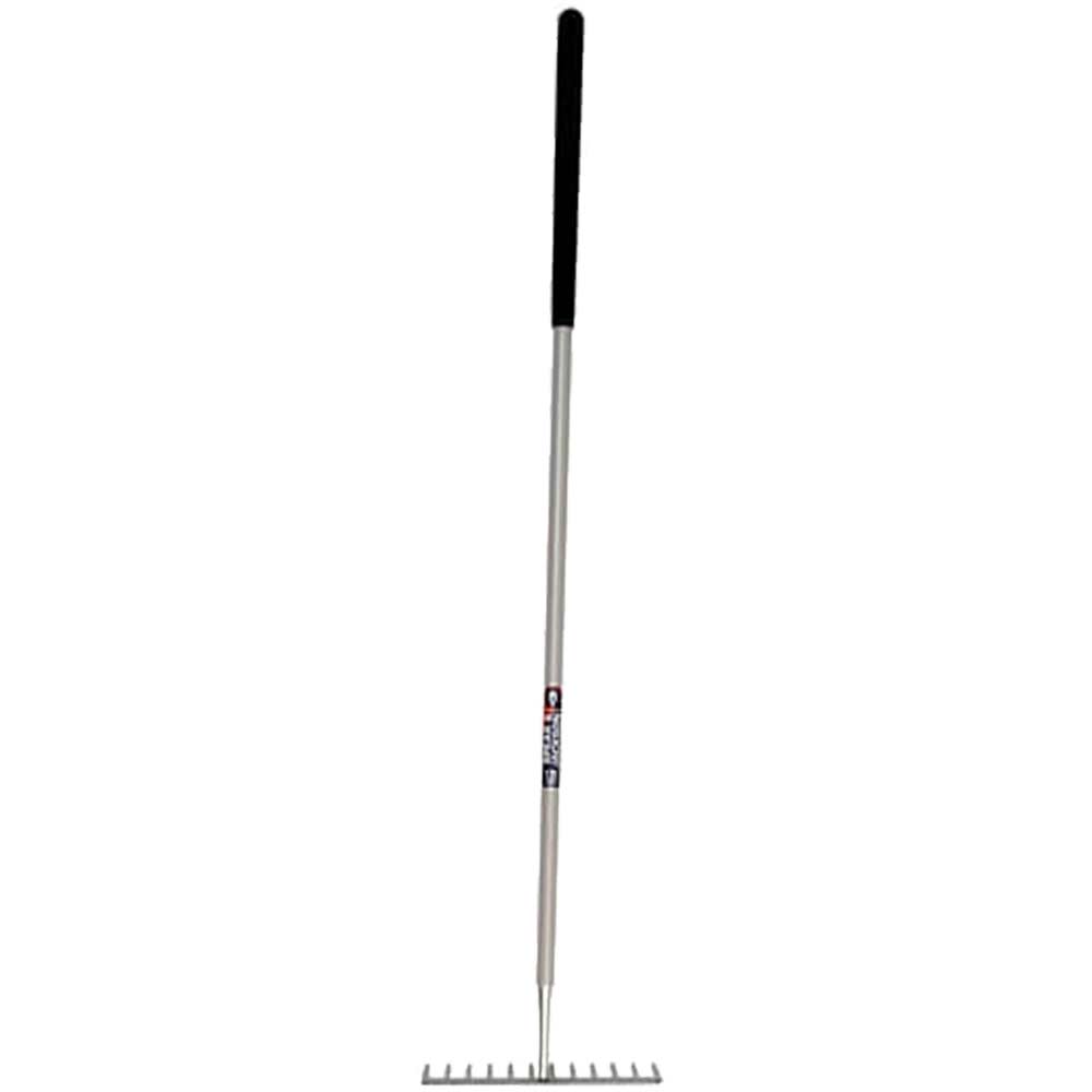 Spear and Jackson Neverbend Carbon Garden Soil Rake 12 Teeth with 1370mm Handle