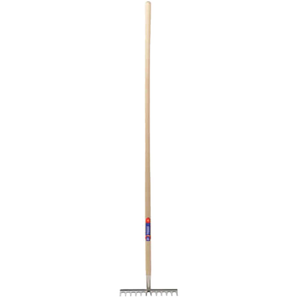 Spear and Jackson Neverbend Stainless Steel Soil Rake 12 Teeth with 1523mm Handle