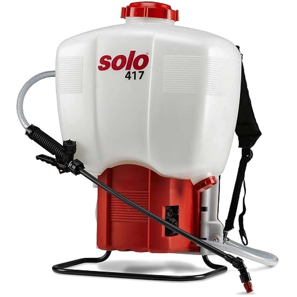 Solo 417 Backpack Rechargeable Pressure Sprayer for Chemicals and Water 27 Litre with 500mm Spray Lance