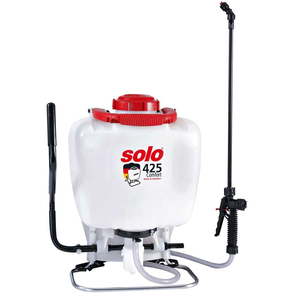 Solo 425P Comfort Backpack Pressure Sprayer for Chemicals and Water 15 Litre with 500mm Spray Lance and Viton Seals