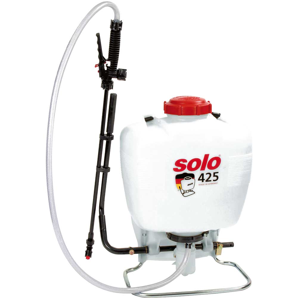 Solo 425P Pro Backpack Pressure Sprayer for Chemicals and Water 15 Litre with 500mm Spray Lance and Viton Seals