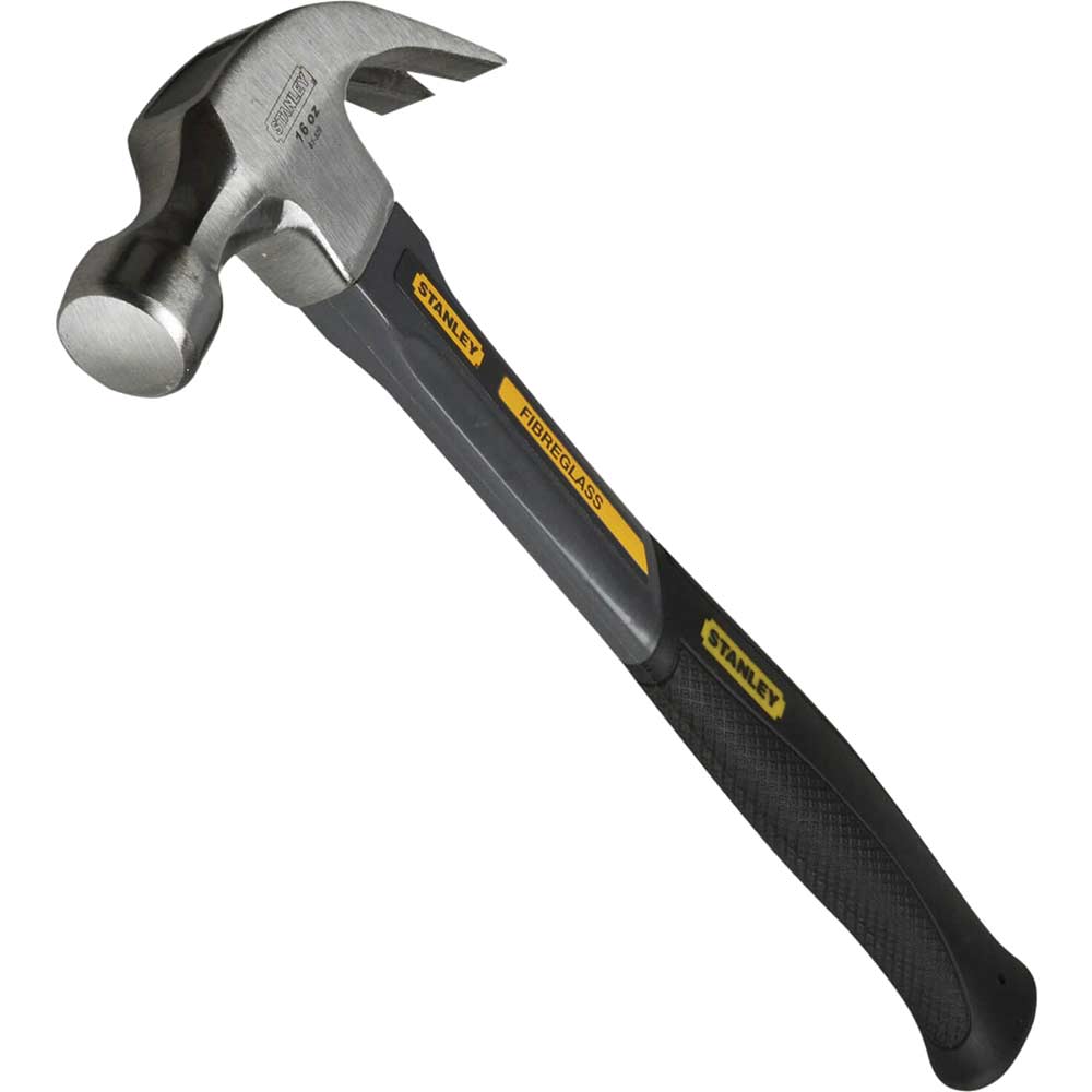 Stanley Fibreglass Curved Claw Hammer 450g 16oz