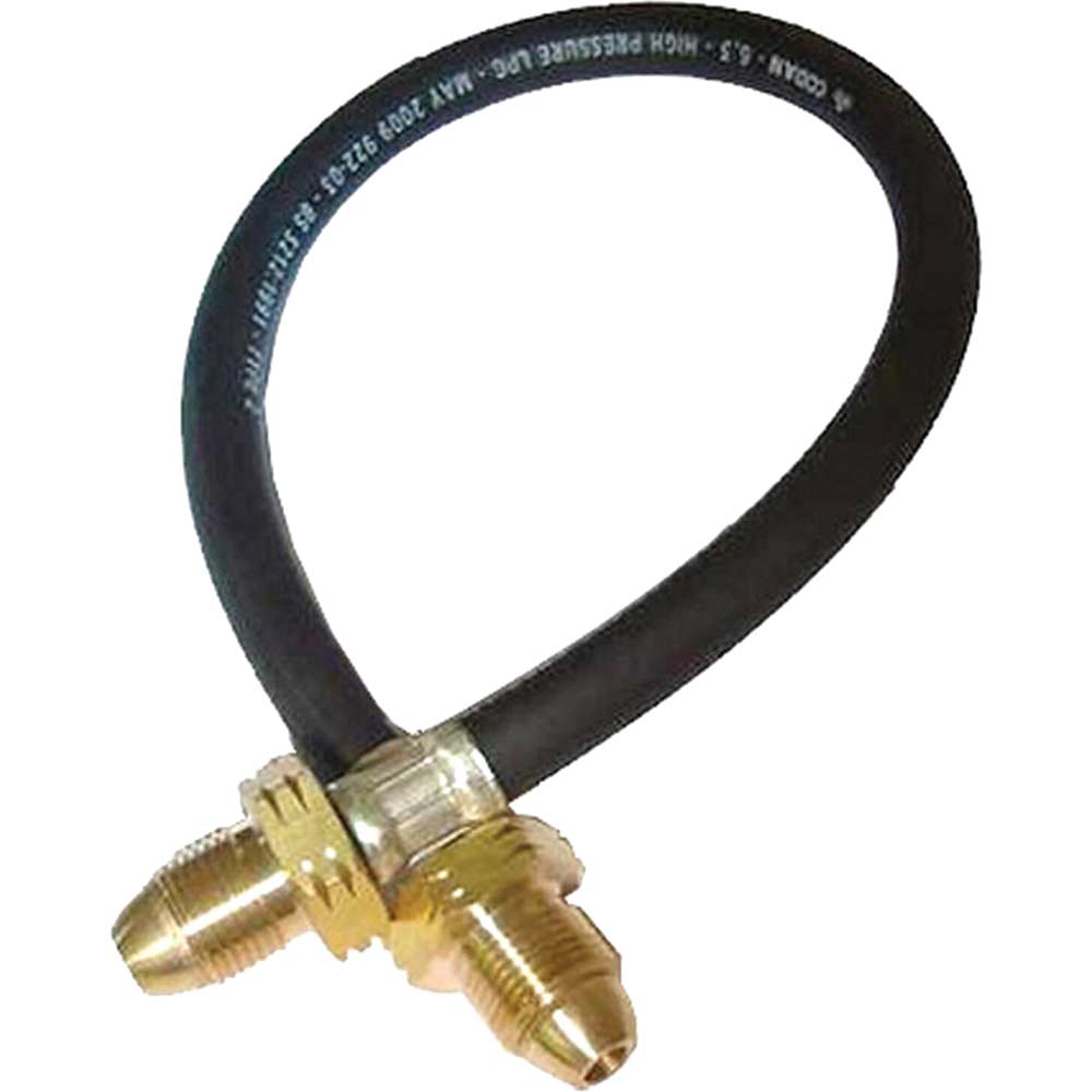 Sievert Gas Bottle to Tee Piece Pigtail Connector with POL Fittings