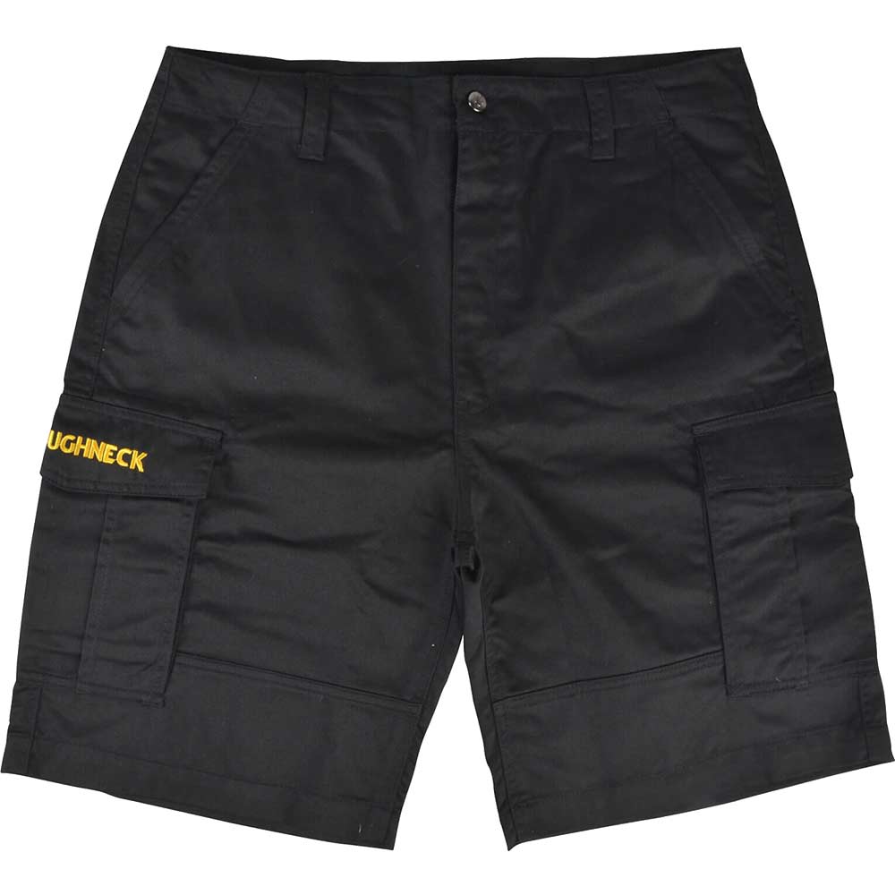 Roughneck Mens Cargo Work Shorts Black 32 Waist