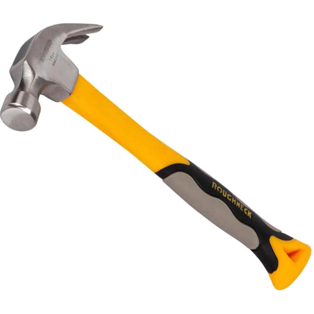 Roughneck Claw Hammer with Fibreglass Handle 16oz Roughneck Claw Hammer with Fibreglass Handle 16oz