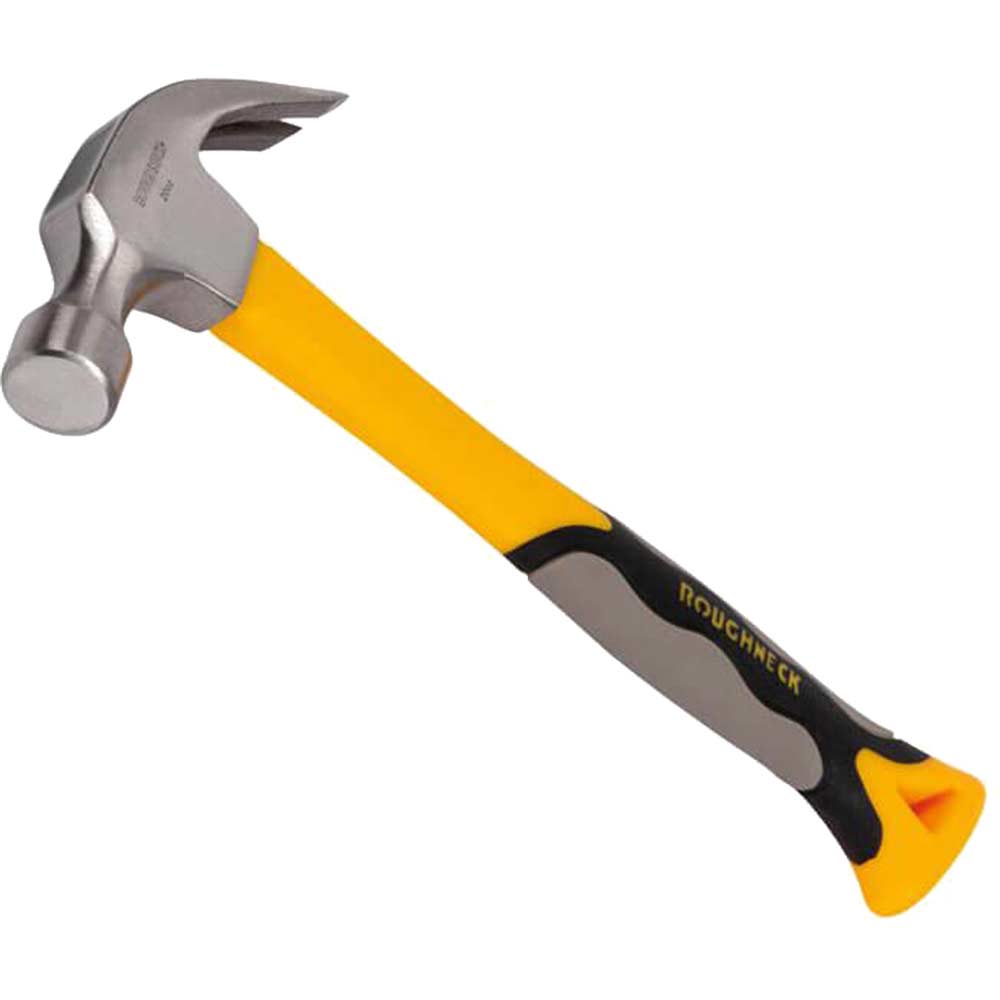 Roughneck Claw Hammer with Fibreglass Handle 20oz Roughneck Claw Hammer with Fibreglass Handle 20oz
