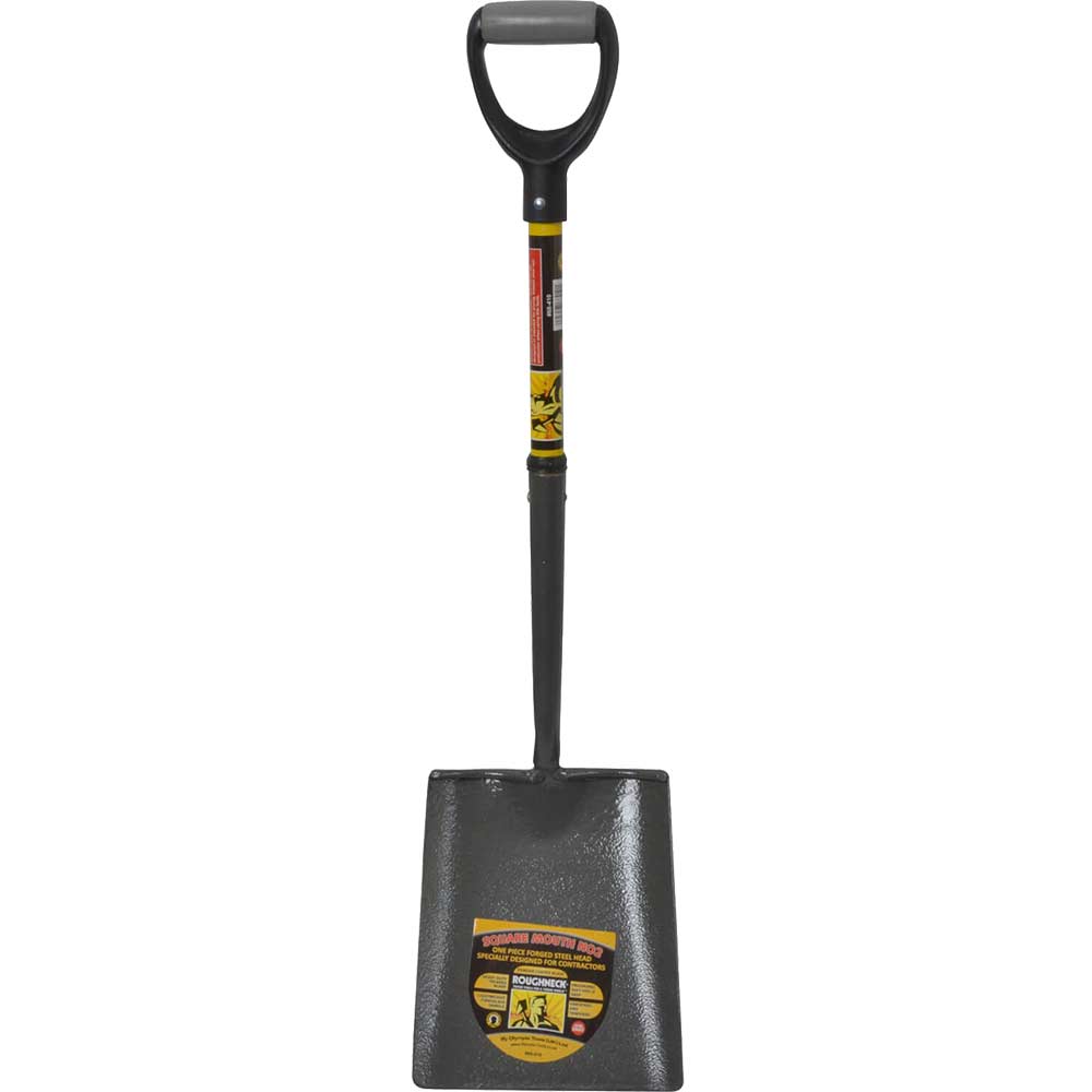 Roughneck Steel No 2 Square Mouth Shovel with Fibreglass Handle