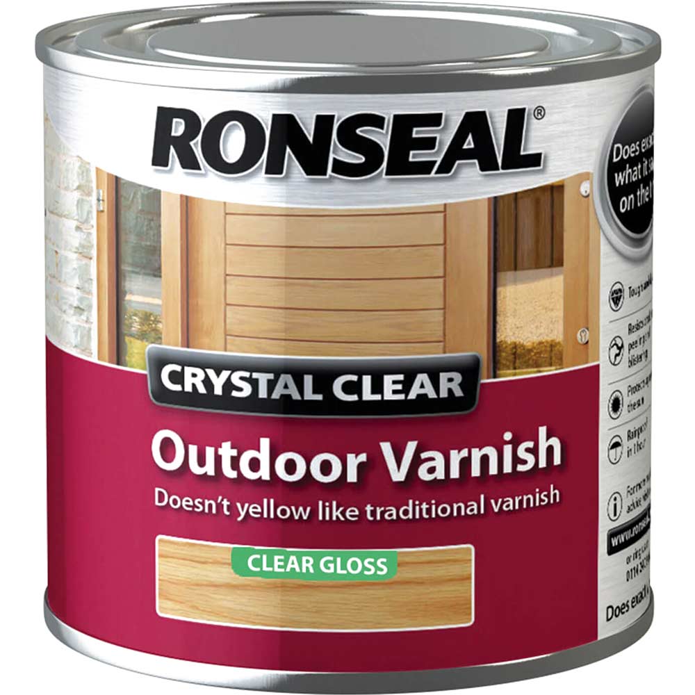 Ronseal Crystal Clear Outdoor Varnish Matt 250ml