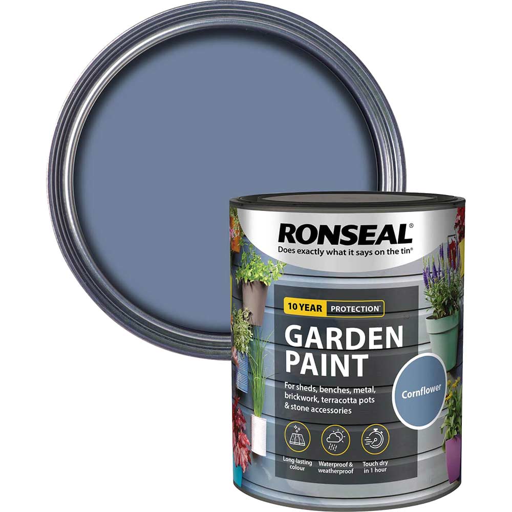 Ronseal General Purpose Garden Paint Cornflower 250ml