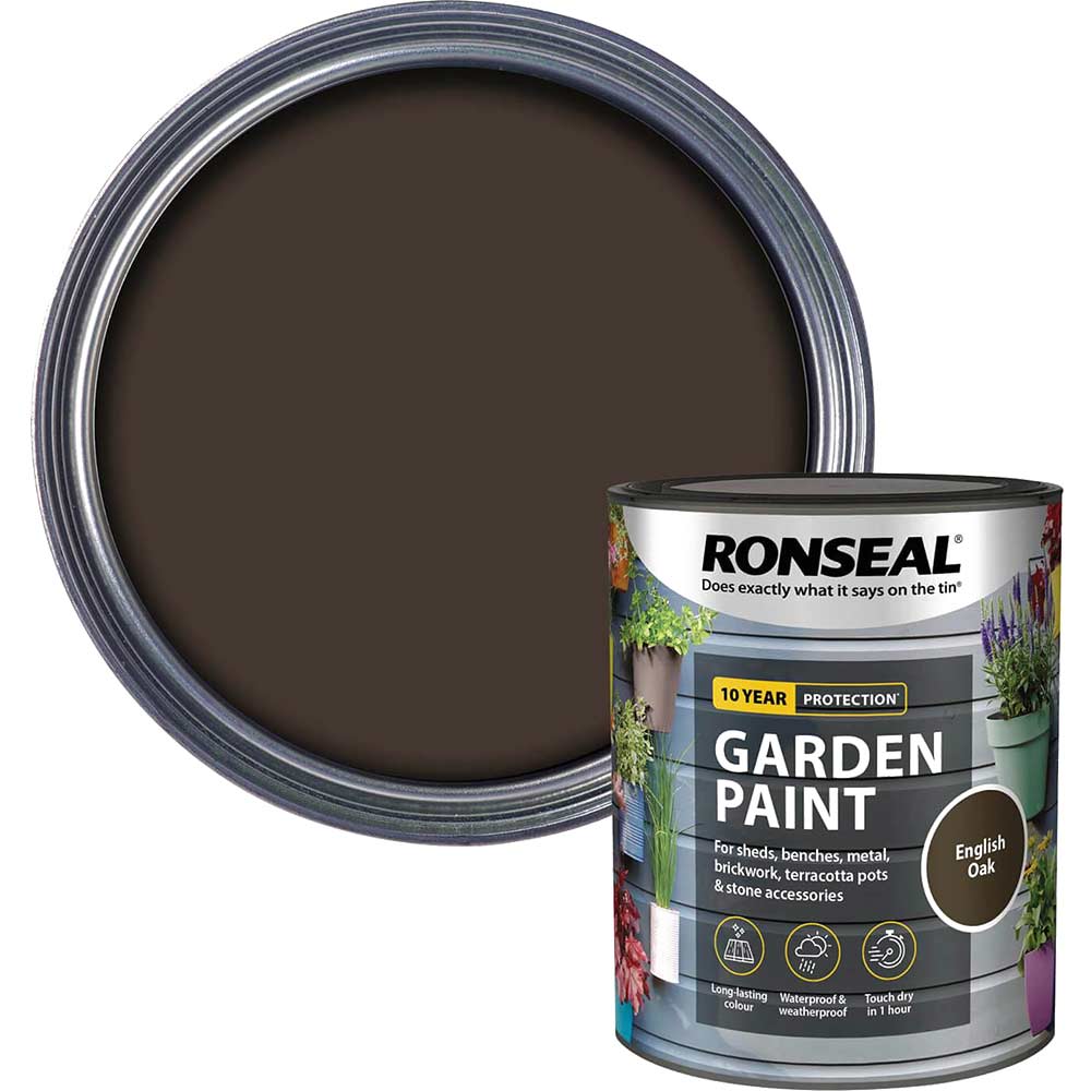 Ronseal General Purpose Garden Paint English Oak 25 Litre