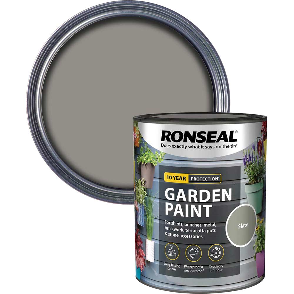 Ronseal General Purpose Garden Paint Slate 250ml