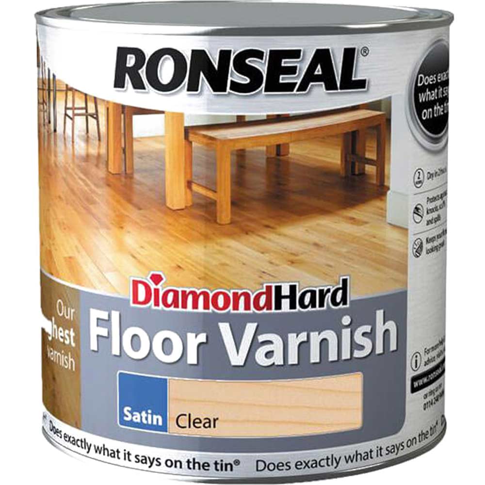 Ronseal Diamond Hard Floor Varnish Satin 25 Litre