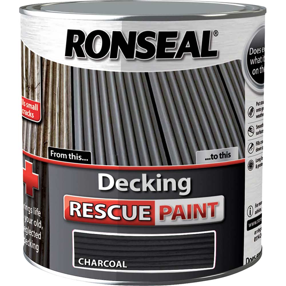 Ronseal Decking Rescue Paint Charcoal 25 Litre
