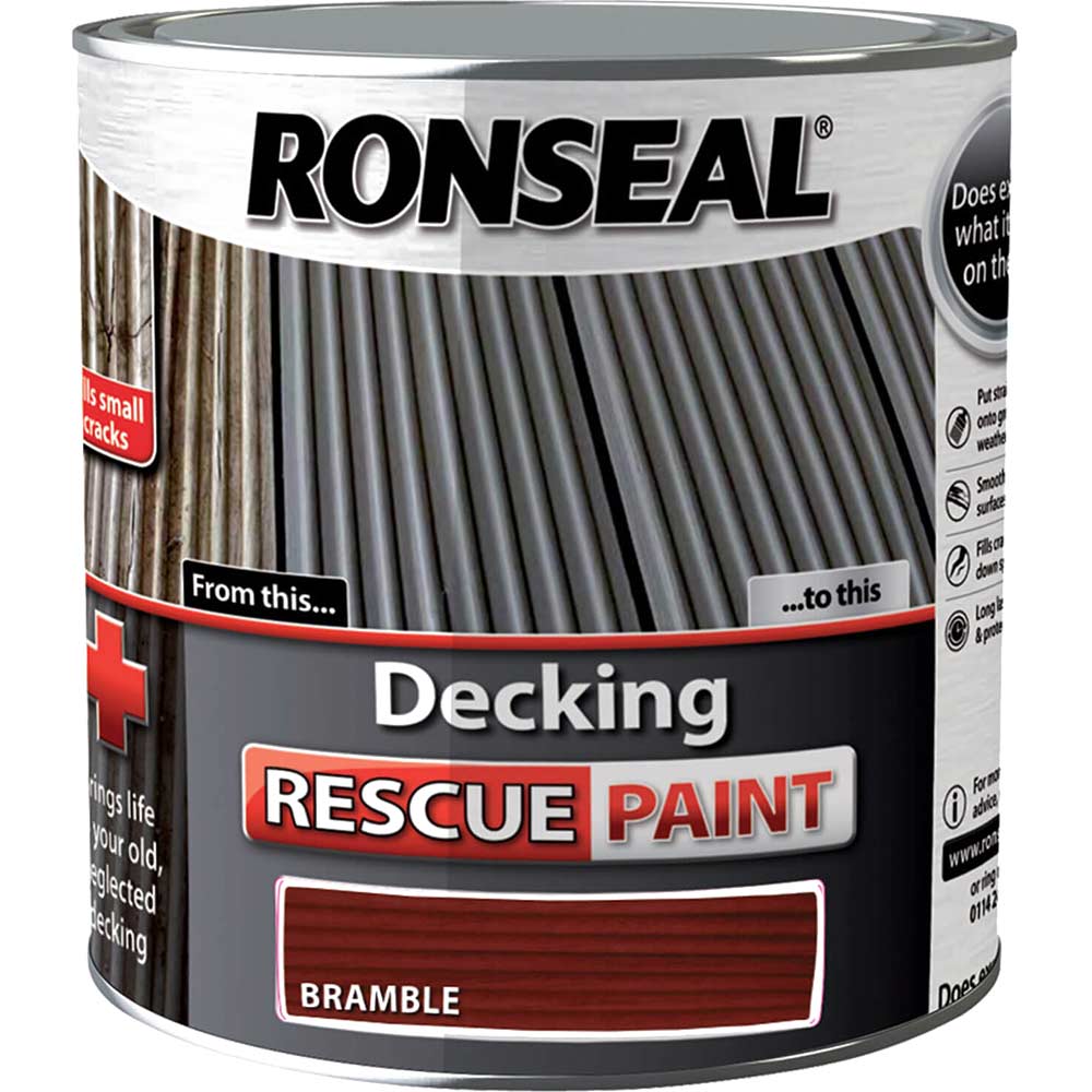 Ronseal Decking Rescue Paint Bramble 25 Litre