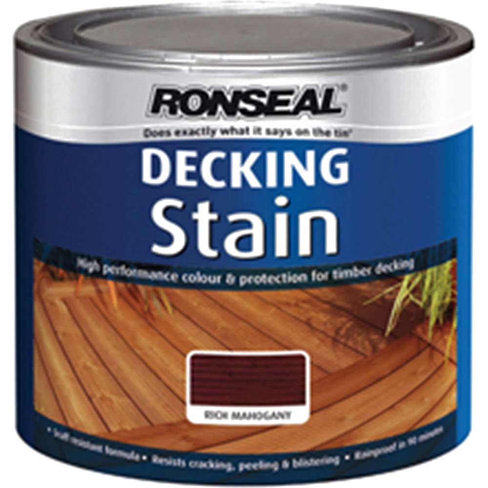Ronseal Decking Stain Rich Mahogany 25 Litre