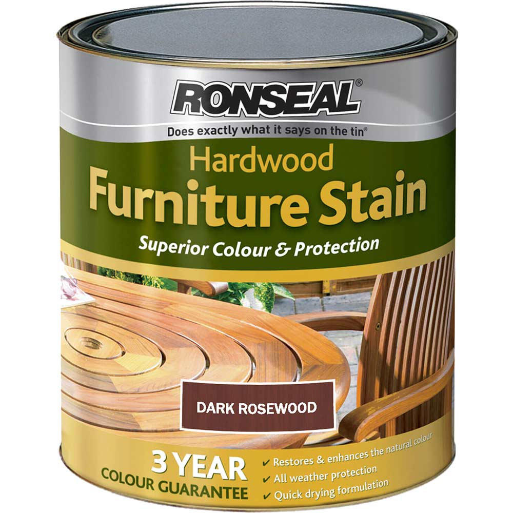 Ronseal Hardwood Furniture Stain Rosewood 750ml