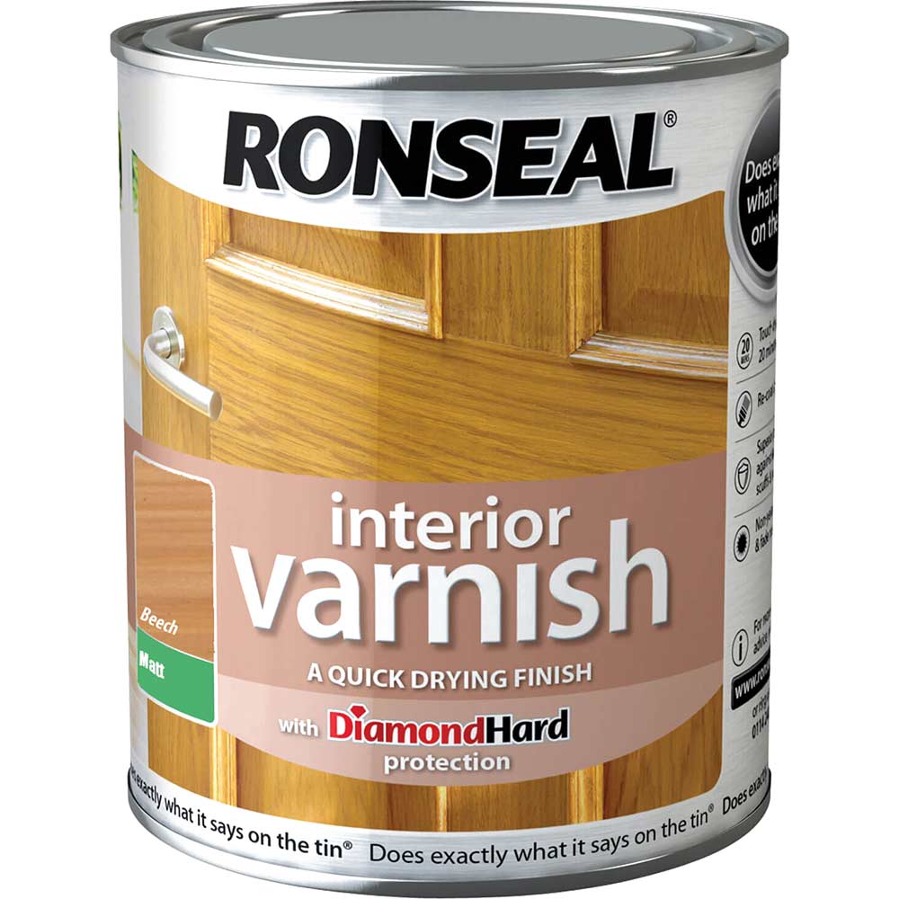 Ronseal Interior Varnish Quick Dry Matt Beech 250ml