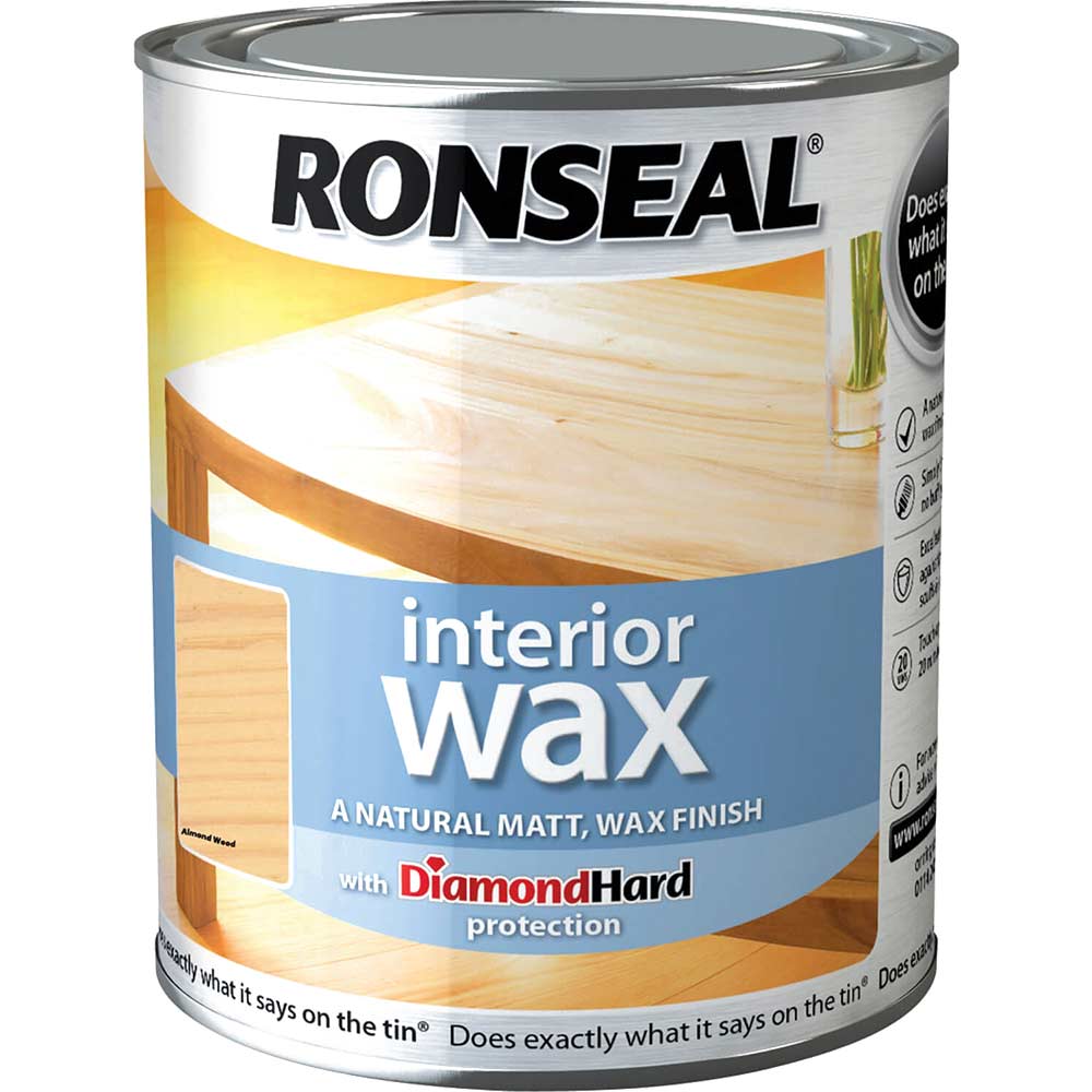 Ronseal Interior Wax Almond Wood 750ml