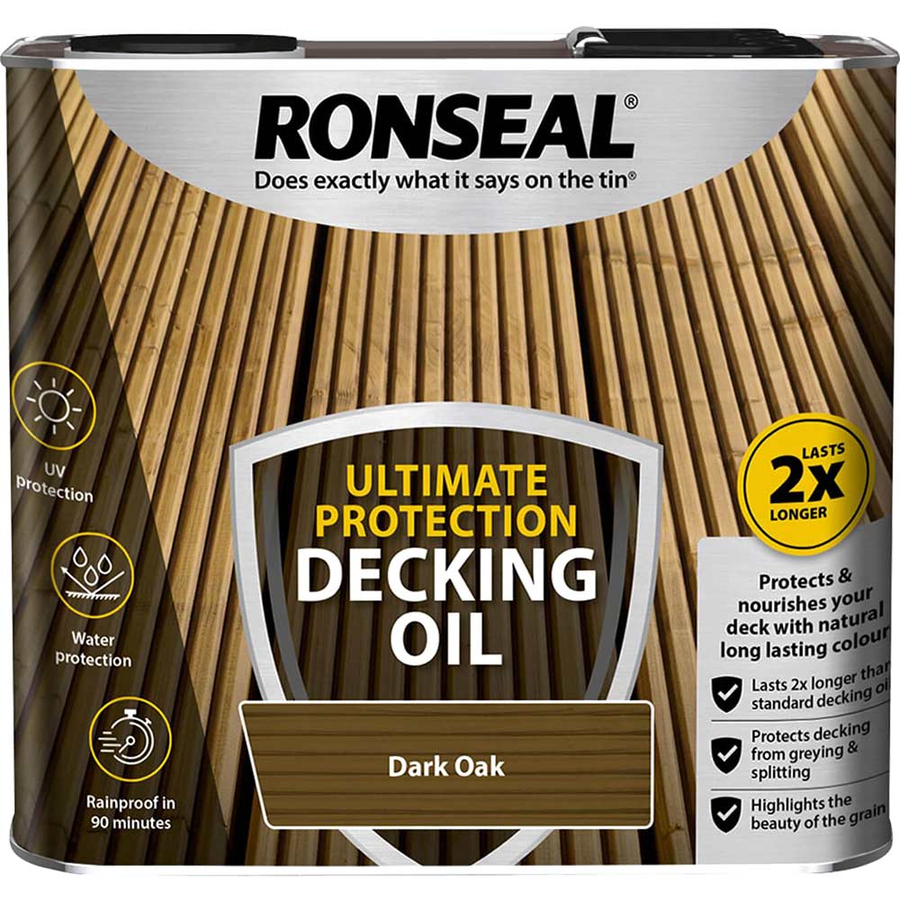 Ronseal Ultimate Protection Decking Stain Dark Oak 5 Litre
