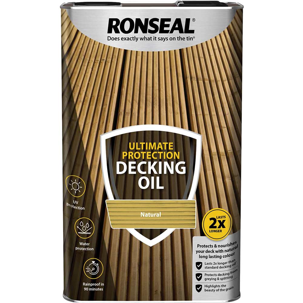 Ronseal Ultimate Protection Decking Stain Natural 5 Litre