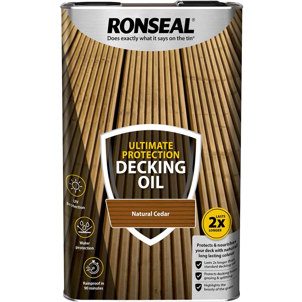 Ronseal Ultimate Protection Decking Stain Natural Cedar 5 Litre