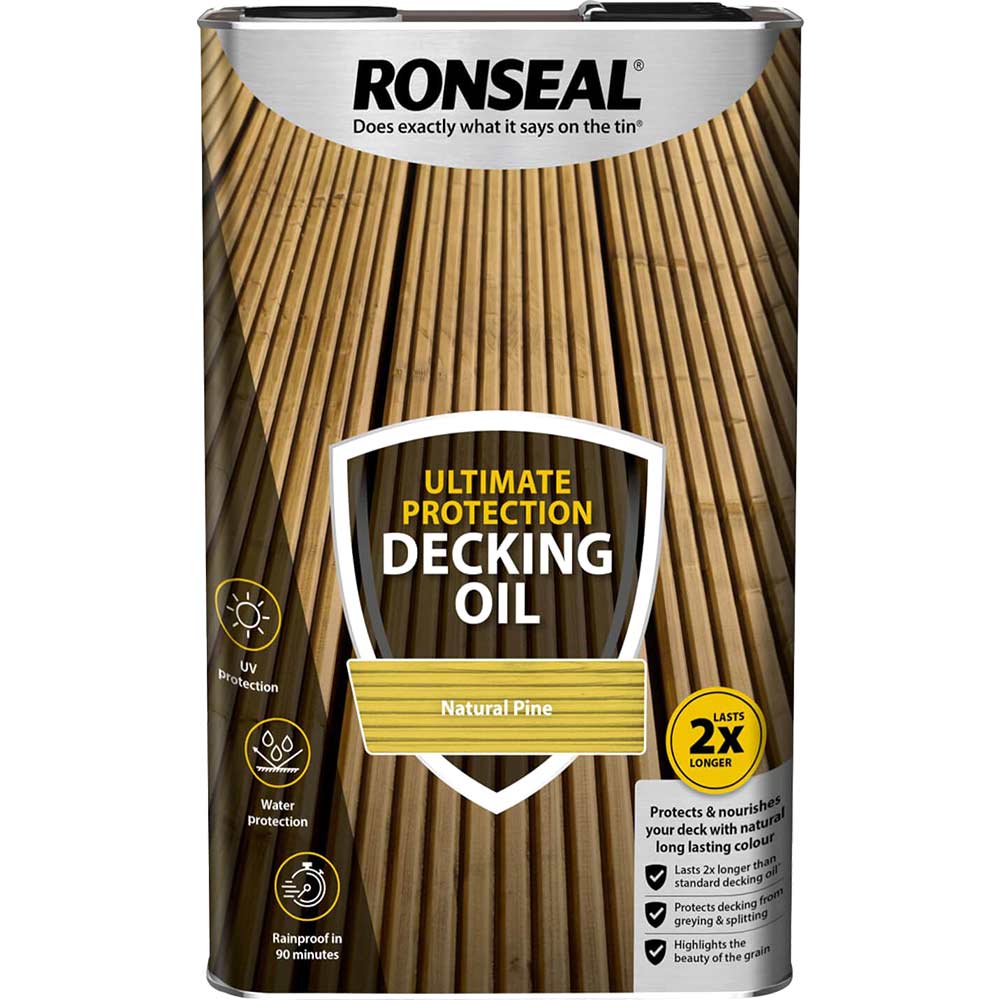 Ronseal Ultimate Protection Decking Stain Natural Pine 5 Litre