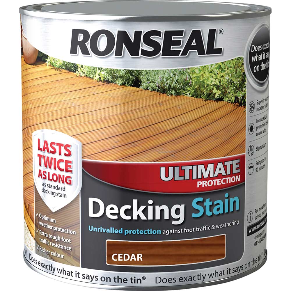 Ronseal Ultimate Protection Decking Stain Cedar 25 Litre