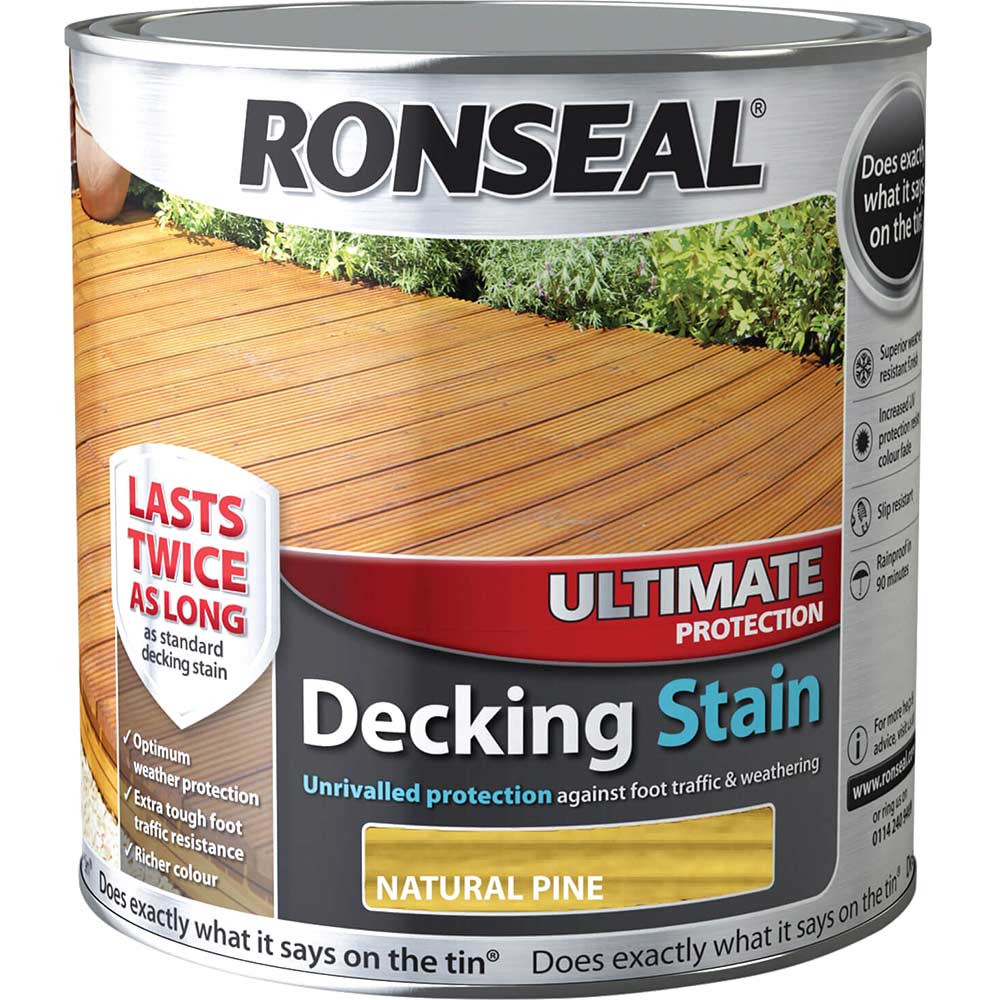 Ronseal Ultimate Protection Decking Stain Natural Pine 25 Litre