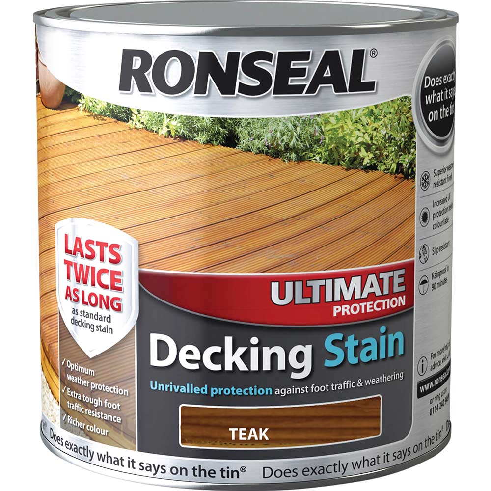 Ronseal Ultimate Protection Decking Stain Rich Teak 25 Litre