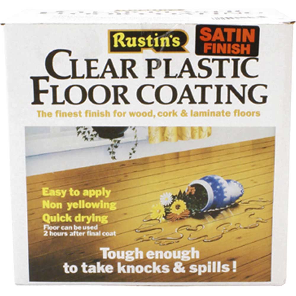 Rustins Plastic Floor Coating Kit Gloss 4 Litre