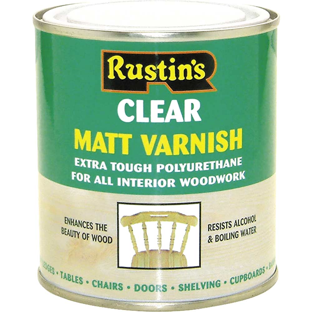 Rustins Polyurethane Varnish Matt Clear 250ml