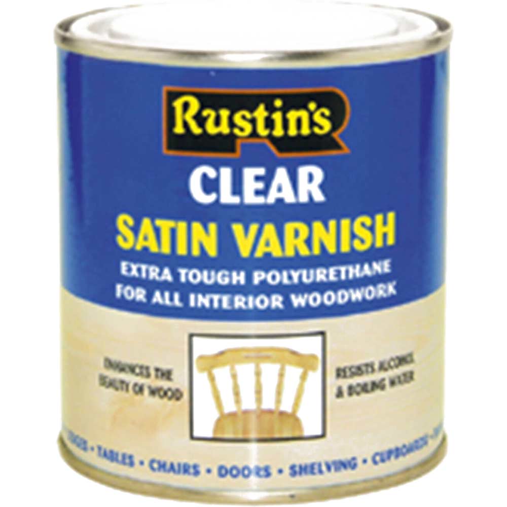 Rustins Polyurethane Varnish Satin Clear 250ml