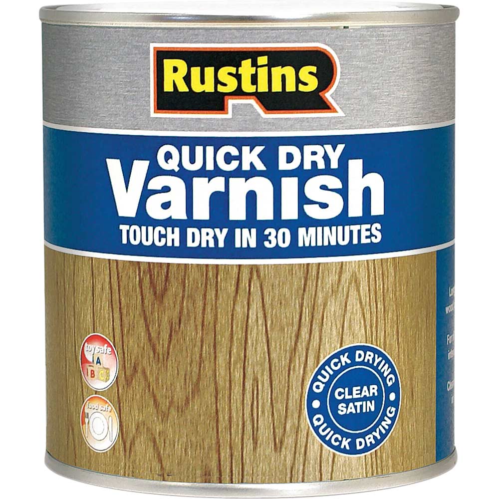 Rustins Quick Dry Varnish Satin Clear 25 Litre