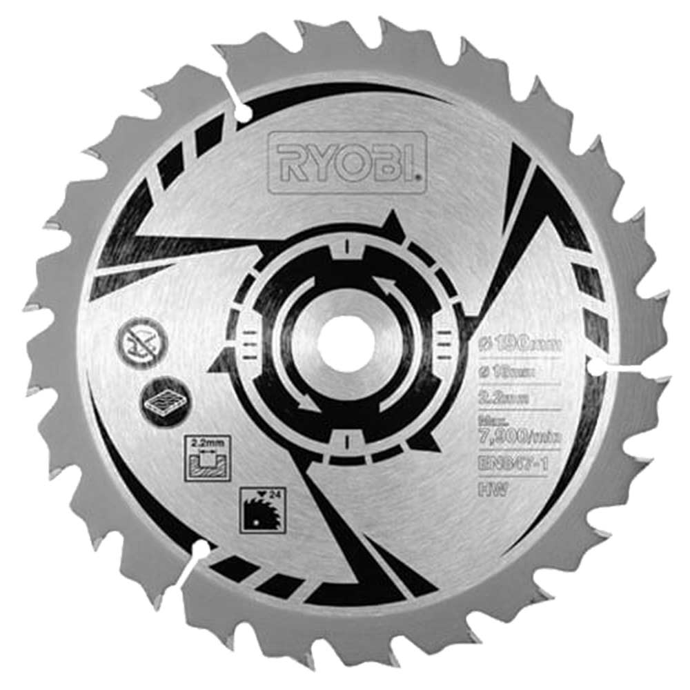Ryobi 190mm Saw Blade for EWS1266HG RWS1250G EWS1366HG and RWS14004K Circular Saws