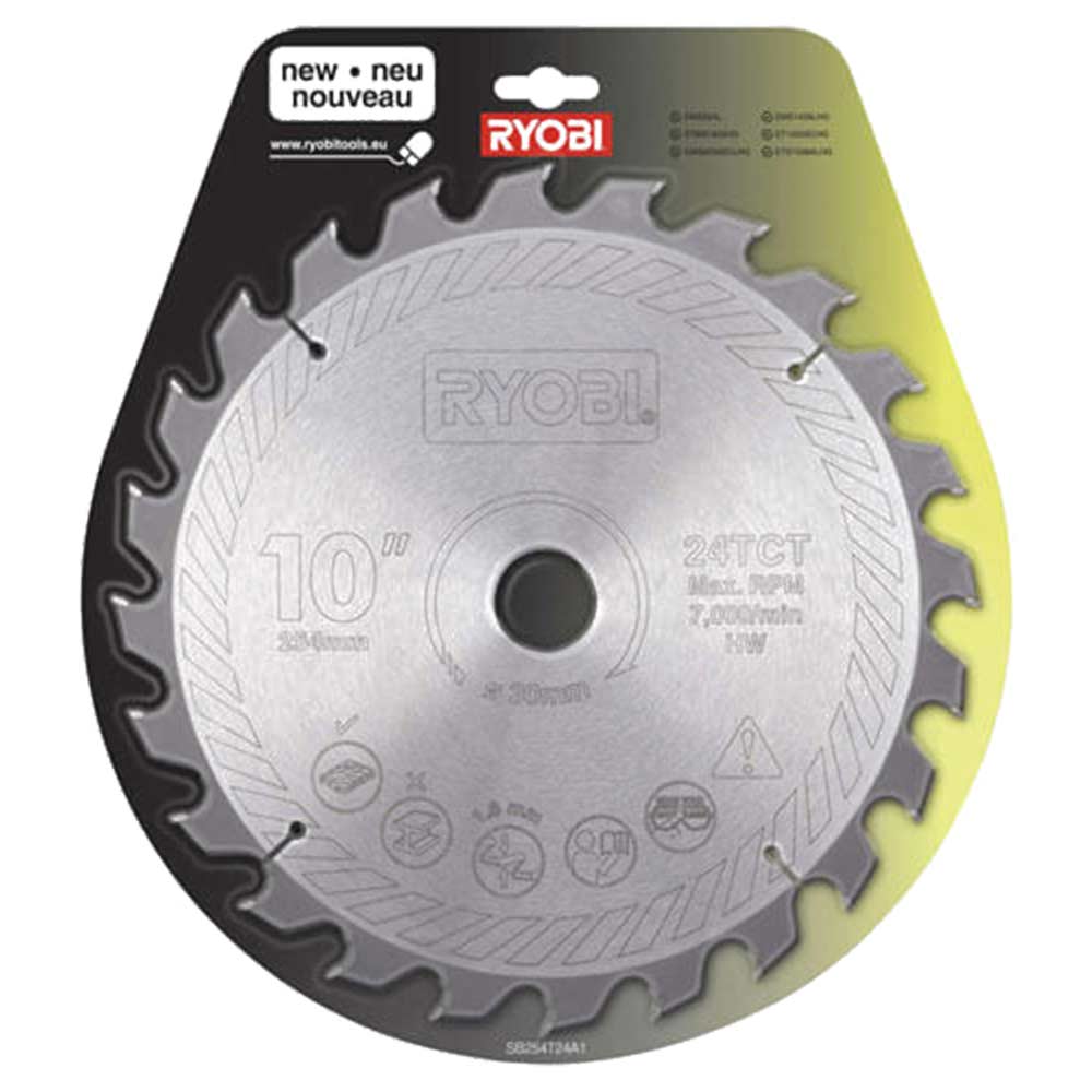 Ryobi 254mm TCT Mitre Saw Blade 24 Tooth