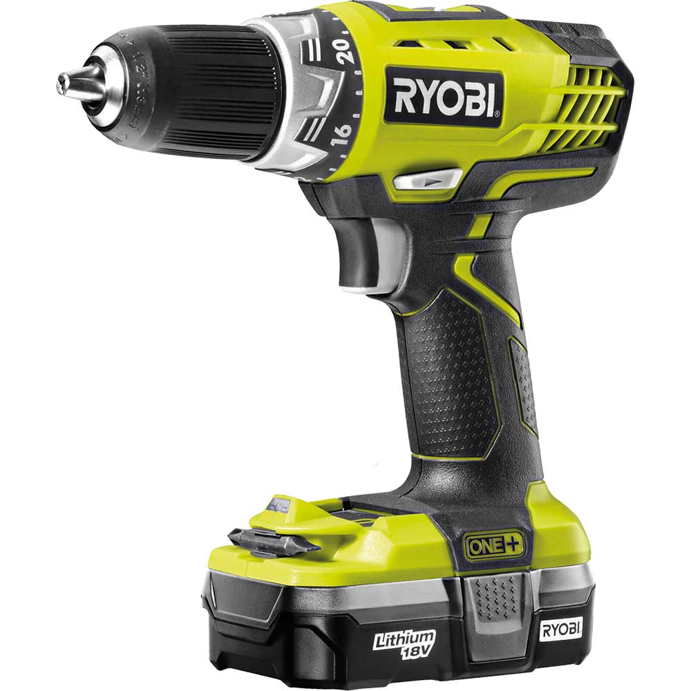 Ryobi RCD18021L ONE 18v Cordless Compact Drill Driver with 1 Lithium Ion Battery 13ah