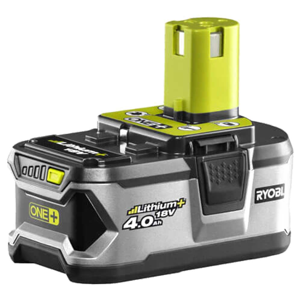 Ryobi RB18L40 18v Cordless Lithium Ion Battery with Fuel Gauge 4ah for ONE Compatible Tools