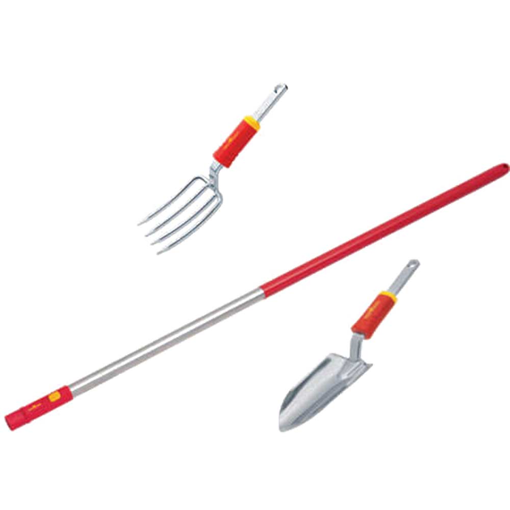Wolf Garten Multi Change Garden Hand Fork and Trowel Aluminium Handle 1500mm