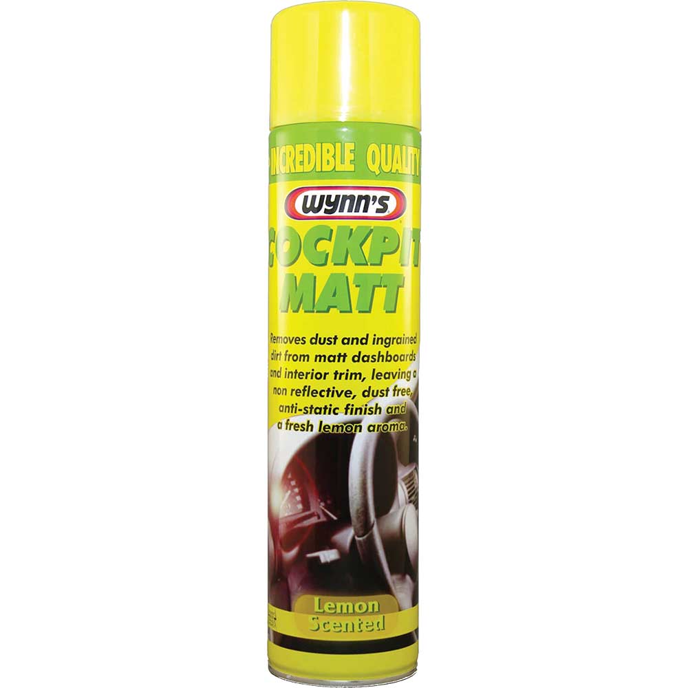 wynns matt cockpit shine lemon 600ml