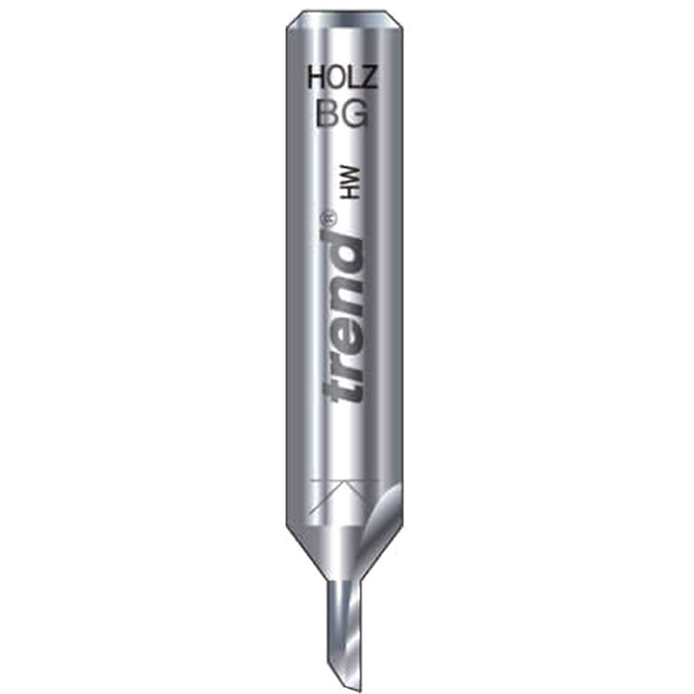 Trend Single Flute 2mm Dia x 5mm Cut Tct Router Cutter Range Straight Single Flute