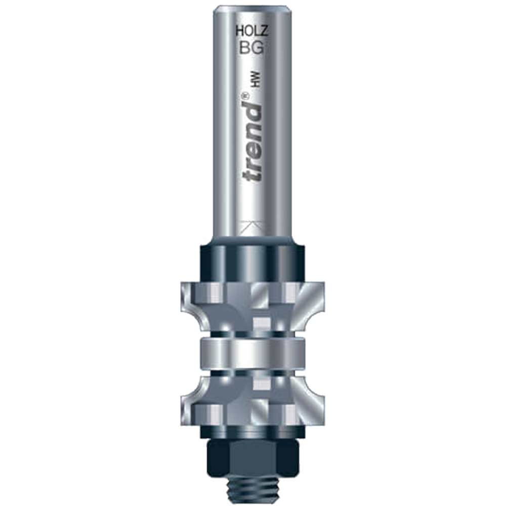 Trend Rounding Over Set 23mm Dia Tct Router Cutter Range Corian
