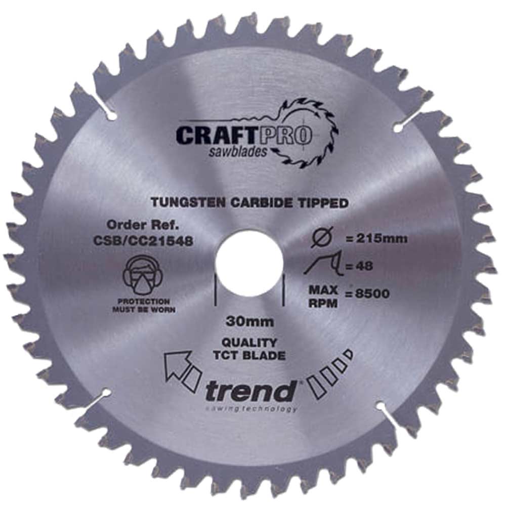 Trend Craft Blade Cc 210mm x 24T x 30mm Circular Saw Blade 210mm